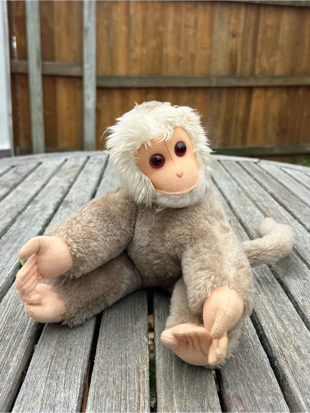 Vintage 1950s steiff mohair monkey baboon doll plush